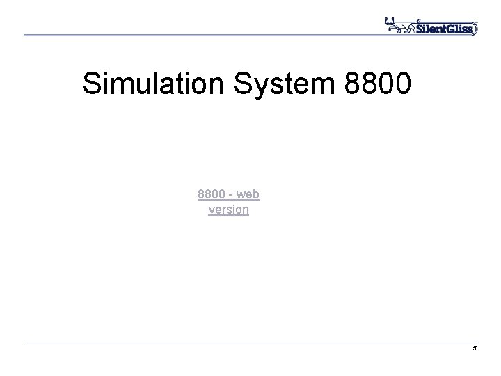 Simulation System 8800 - web version 5 