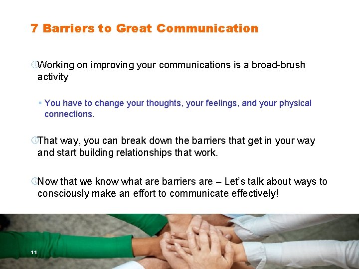 7 Barriers to Great Communication » Working on improving your communications is a broad-brush