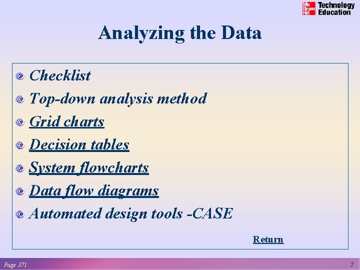 CHAPTER 13 SYSTEMS ANALYSIS AND DESIGN Mc GrawHill