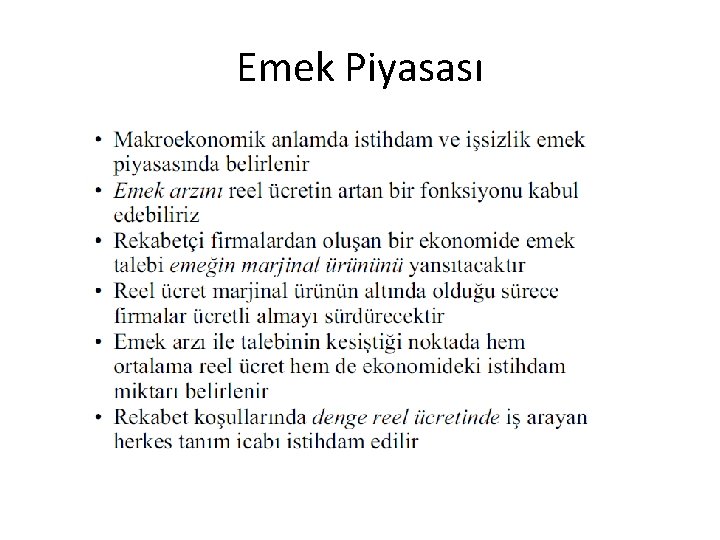 Emek Piyasası 