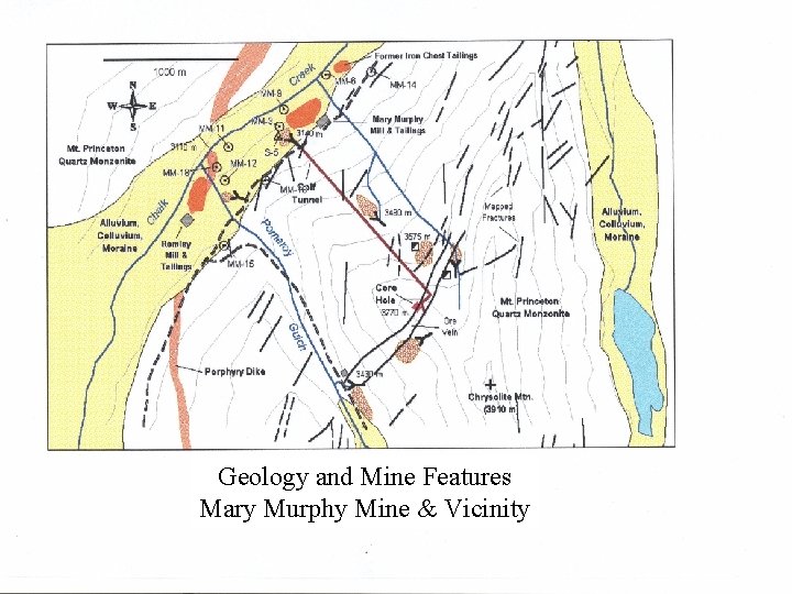 Geology and Mine Features Mary Murphy Mine & Vicinity 