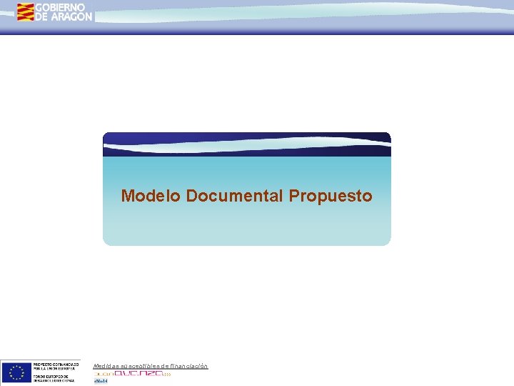 Modelo Documental Propuesto Medidas susceptibles de financiación 