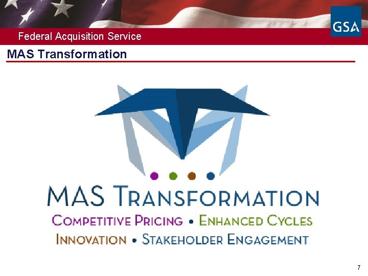 Federal Acquisition Service MAS Transformation 7 