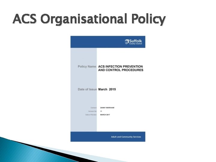 ACS Organisational Policy 