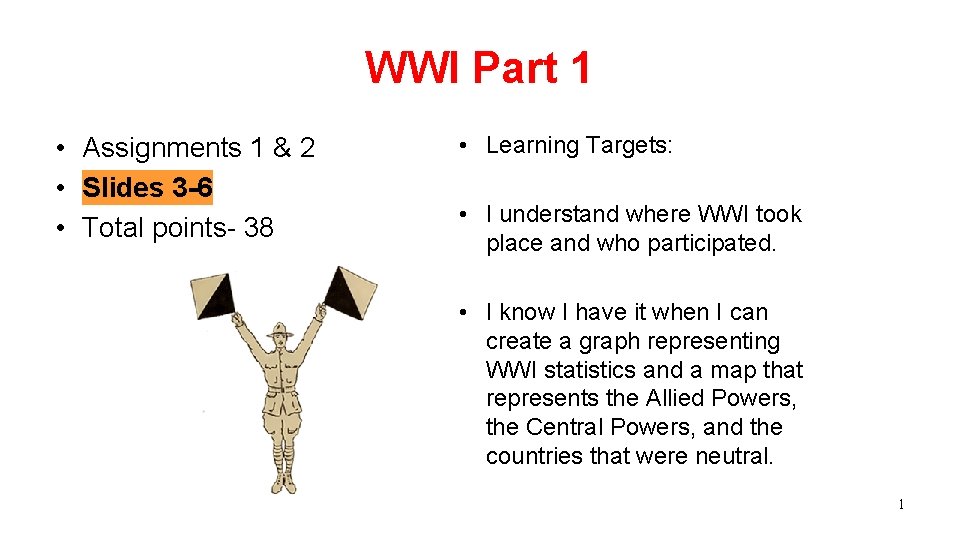 WWI Part 1 Assignments 1 2 Slides 3