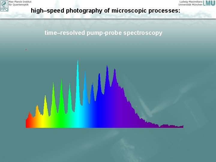 high–speed photography of microscopic processes: time–resolved pump-probe spectroscopy 