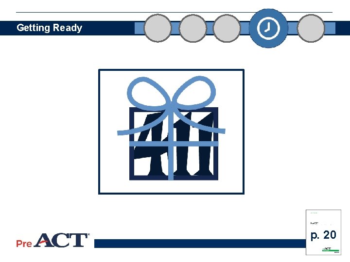 Getting Ready p. 20 32 