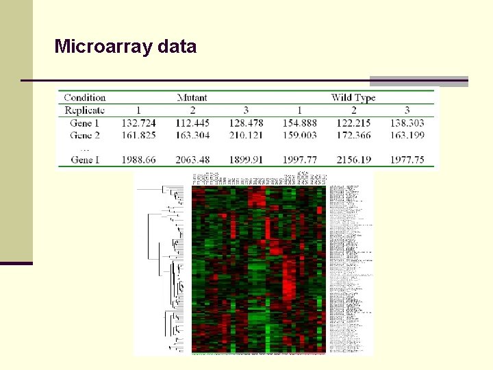 Microarray data 