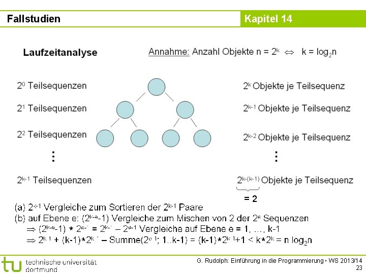 Fallstudien Kapitel 14 =2 G. Rudolph: Einführung in die Programmierung ▪ WS 2013/14 23