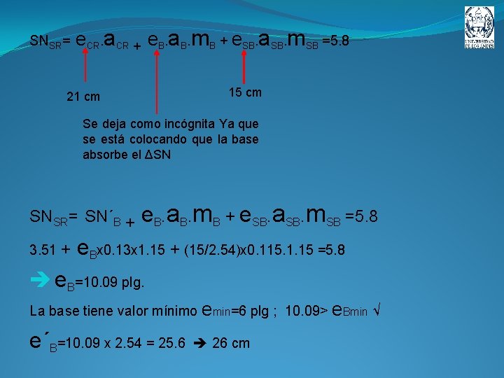 SNSR= e. CR. a. CR + e. B. a. B. m. B + e.