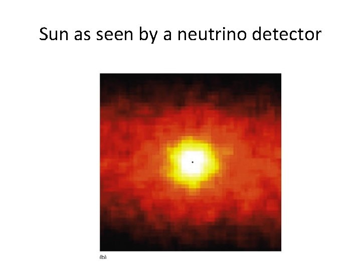 Sun as seen by a neutrino detector 