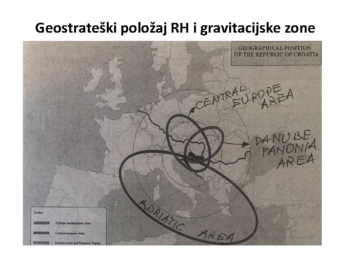 Geostrateški položaj RH i gravitacijske zone 