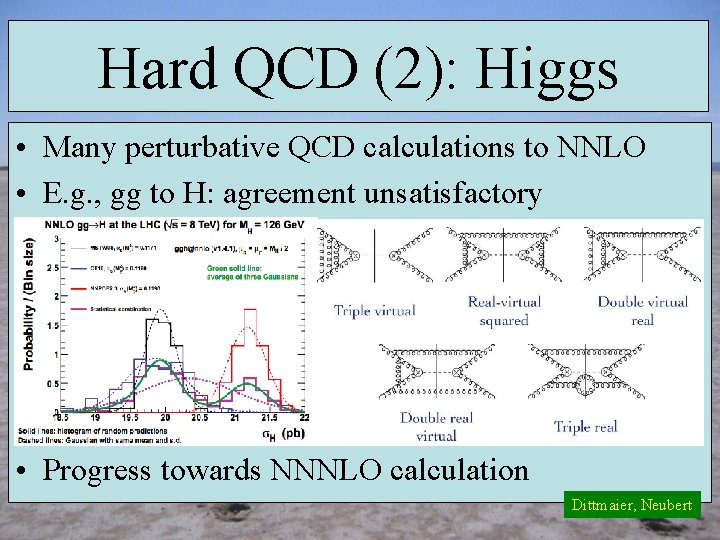 Hard QCD (2): Higgs • Many perturbative QCD calculations to NNLO • E. g.