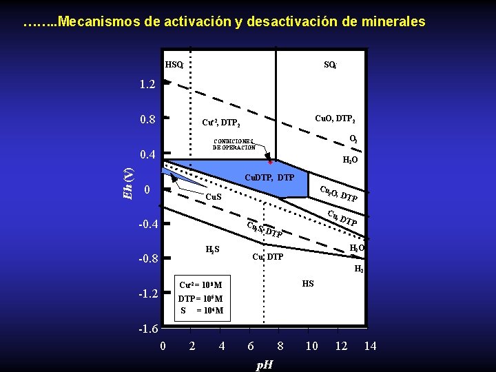 ……. . Mecanismos de activación y desactivación de minerales HSO 4 - 1. 2