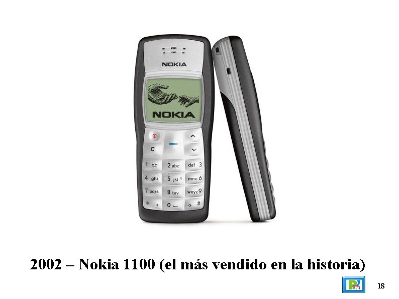 2002 – Nokia 1100 (el más vendido en la historia) 18 