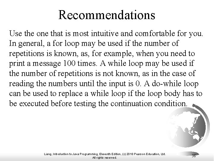 Recommendations Use the one that is most intuitive and comfortable for you. In general, Recommendations Use the one that is most intuitive and comfortable for you. In general,