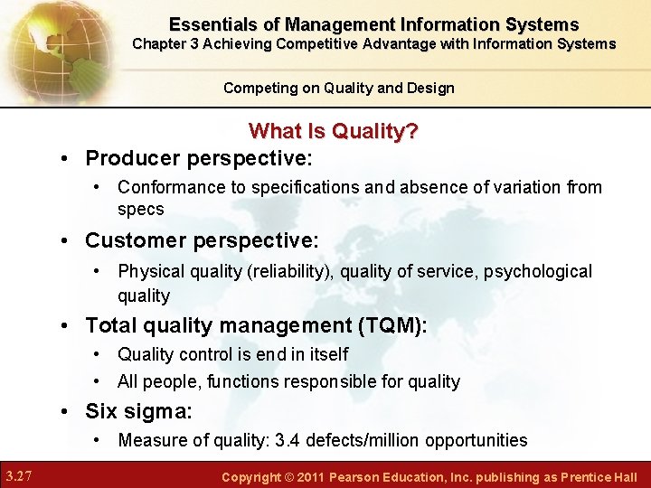 Chapter 3 Achieving Competitive Advantage with Information Systems