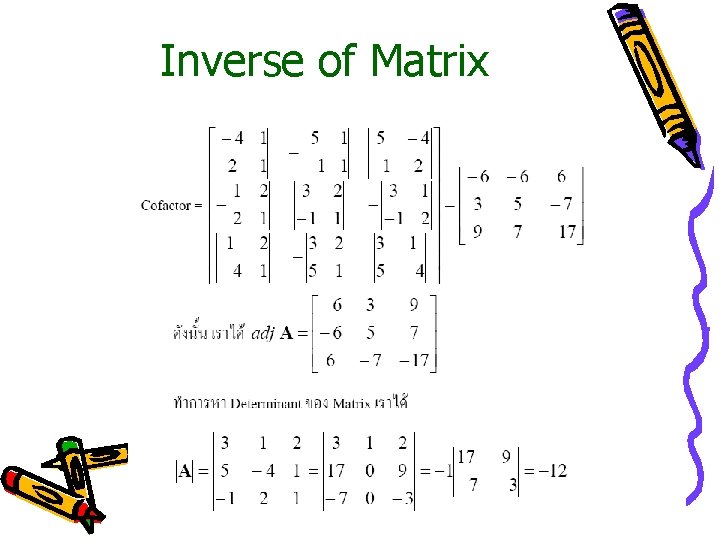 Inverse of Matrix 