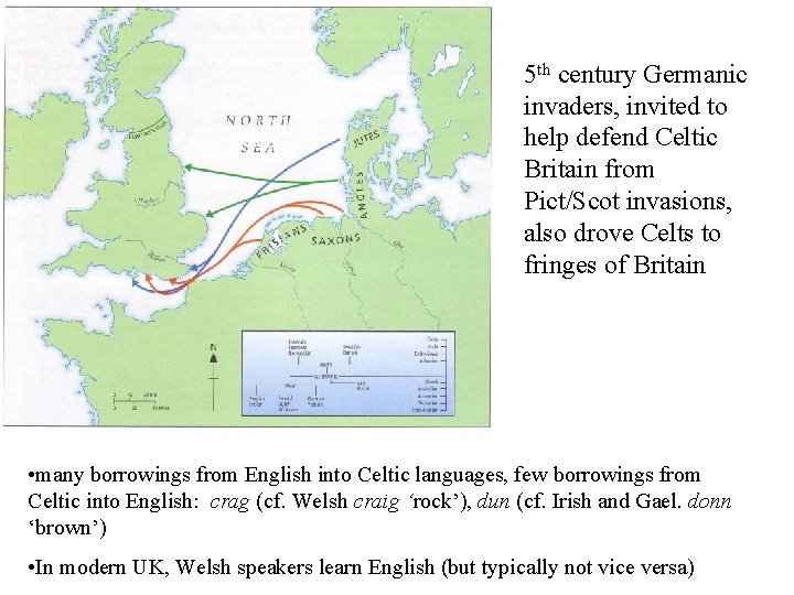 5 th century Germanic invaders, invited to help defend Celtic Britain from Pict/Scot invasions,