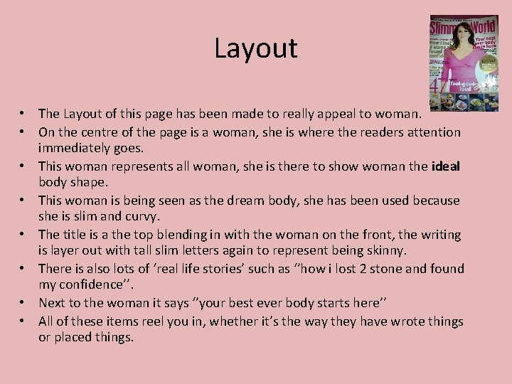 Layout • The Layout of this page has been made to really appeal to Layout • The Layout of this page has been made to really appeal to