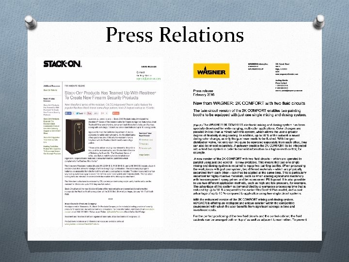 Press Relations 