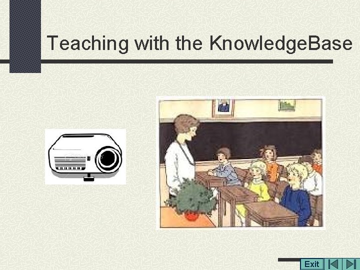 Educational Knowledge Base Teaching with the Knowledge Base