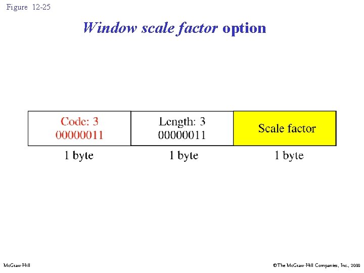 Figure 12 -25 Window scale factor option Mc. Graw-Hill ©The Mc. Graw-Hill Companies, Inc.