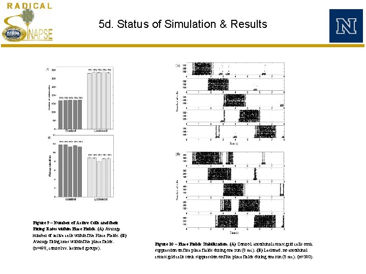 5 d. Status of Simulation & Results Figure 9 – Number of Active Cells 5 d. Status of Simulation & Results Figure 9 – Number of Active Cells
