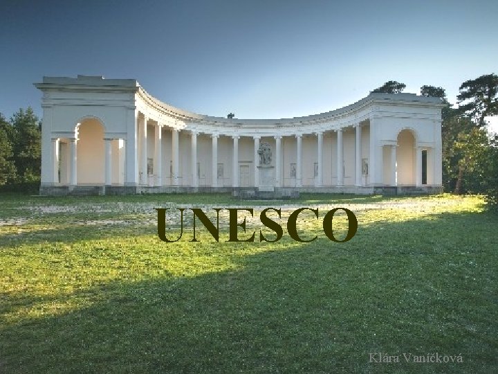 UNESCO Klára Vaníčková 