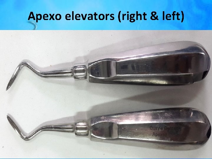 Apexo elevators (right & left) 