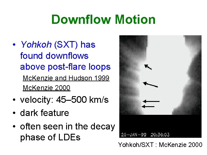 TRACE Downflows and Energy Release Ayumi ASAI Kwasan