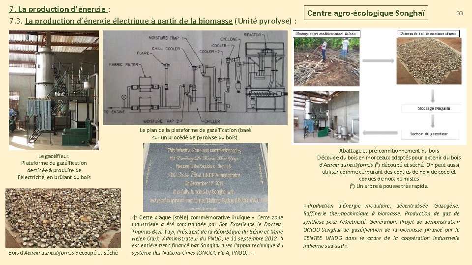 7. La production d’énergie : 7. 3. La production d’énergie électrique à partir de