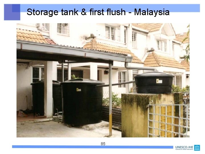 Storage tank & first flush - Malaysia 85 