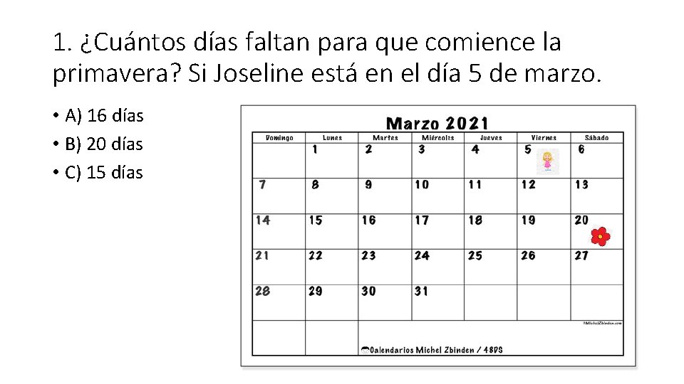 REPASO DE MATEMTICAS SEGUNDO GRADO 1 Cuntos das