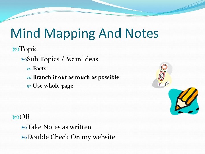 Mind Mapping And Notes Topic Sub Topics / Main Ideas Facts Branch it out