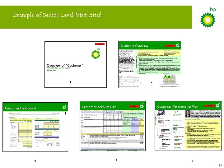 Example of Senior Level Visit Brief 1 2 1 3 4 5 24 