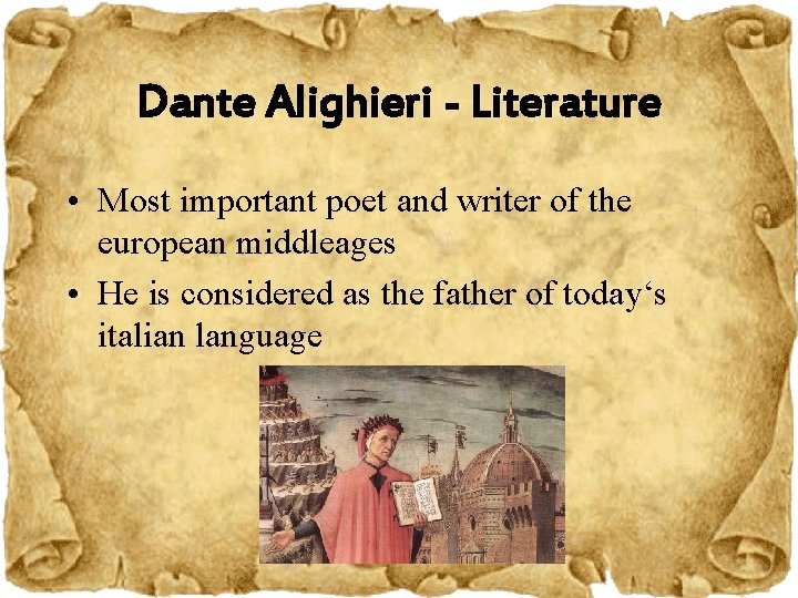 Which Of The Following Statements About Dante Alighieri Is True