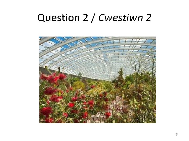 Question 2 / Cwestiwn 2 5 