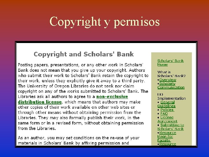 Copyright y permisos 
