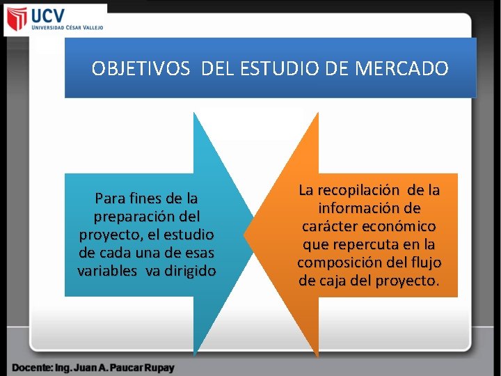 OBJETIVOS DEL ESTUDIO DE MERCADO Para fines de la preparación del proyecto, el estudio