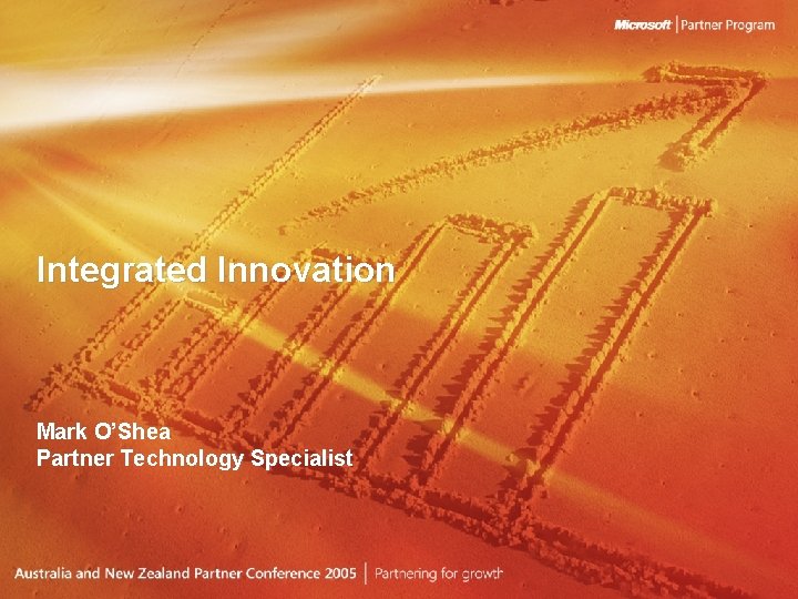 Presentation title goes here, using Integrated Innovation Title in. Regular, Sergoein , white, shadow,