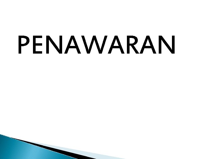 PENAWARAN 