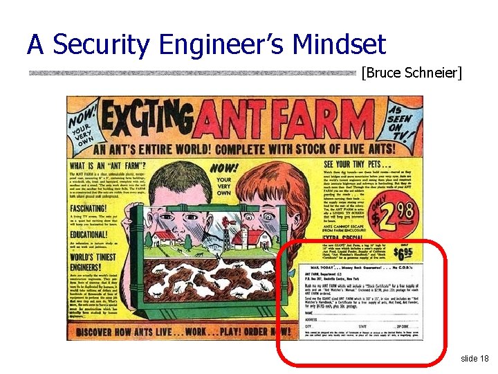 A Security Engineer’s Mindset [Bruce Schneier] slide 18 