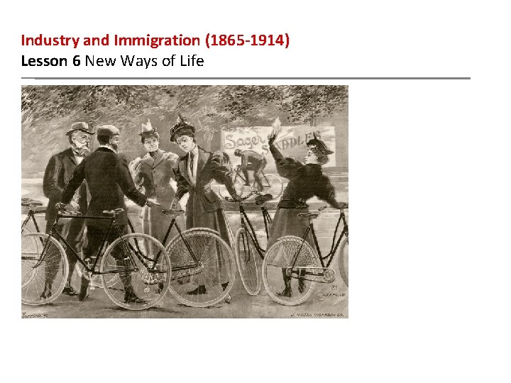 Industry and Immigration (1865 -1914) Lesson 6 New Ways of Life 