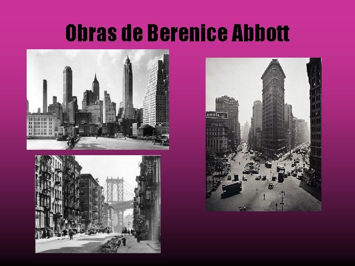 Obras de Berenice Abbott 