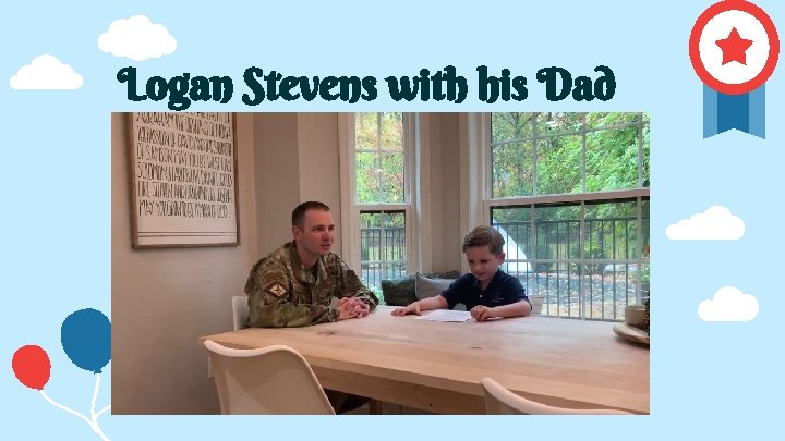 Logan Stevens with his Dad 