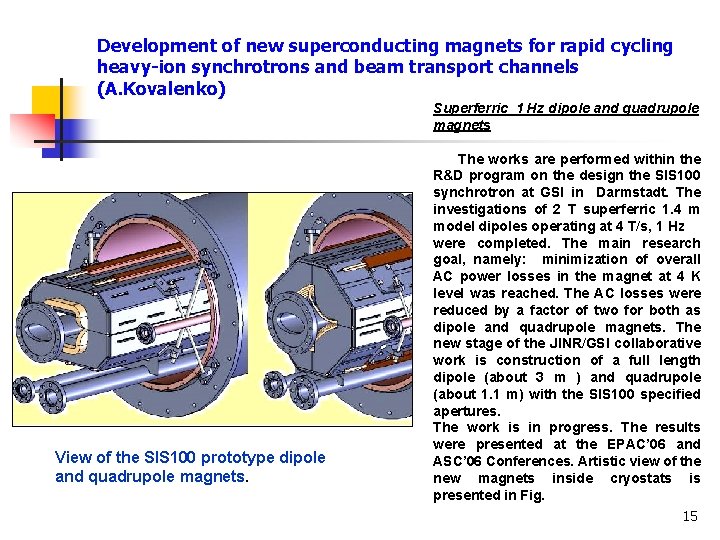 Development of new superconducting magnets for rapid cycling heavy-ion synchrotrons and beam transport channels