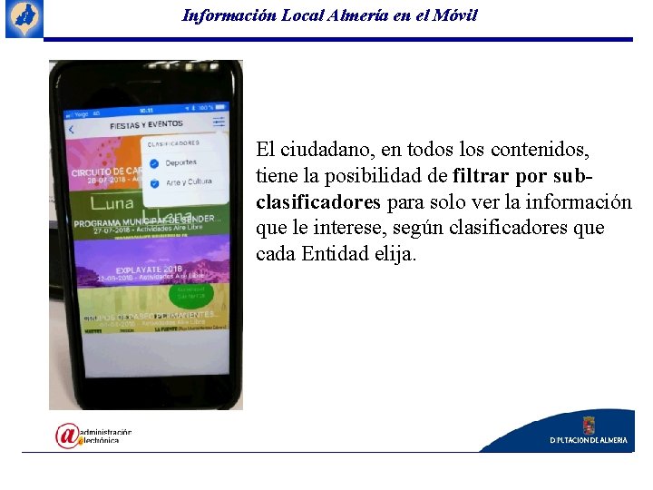 Información Local Almería en el Móvil El ciudadano, en todos los contenidos, tiene la