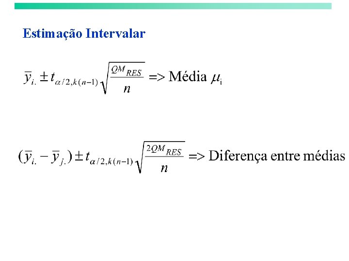 Estimação Intervalar 