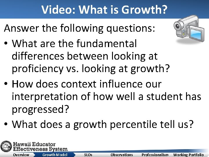 Video: What is Growth? Answer the following questions: • What are the fundamental differences